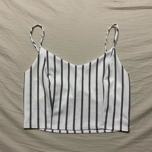 Women’s Striped Cropped Tank
